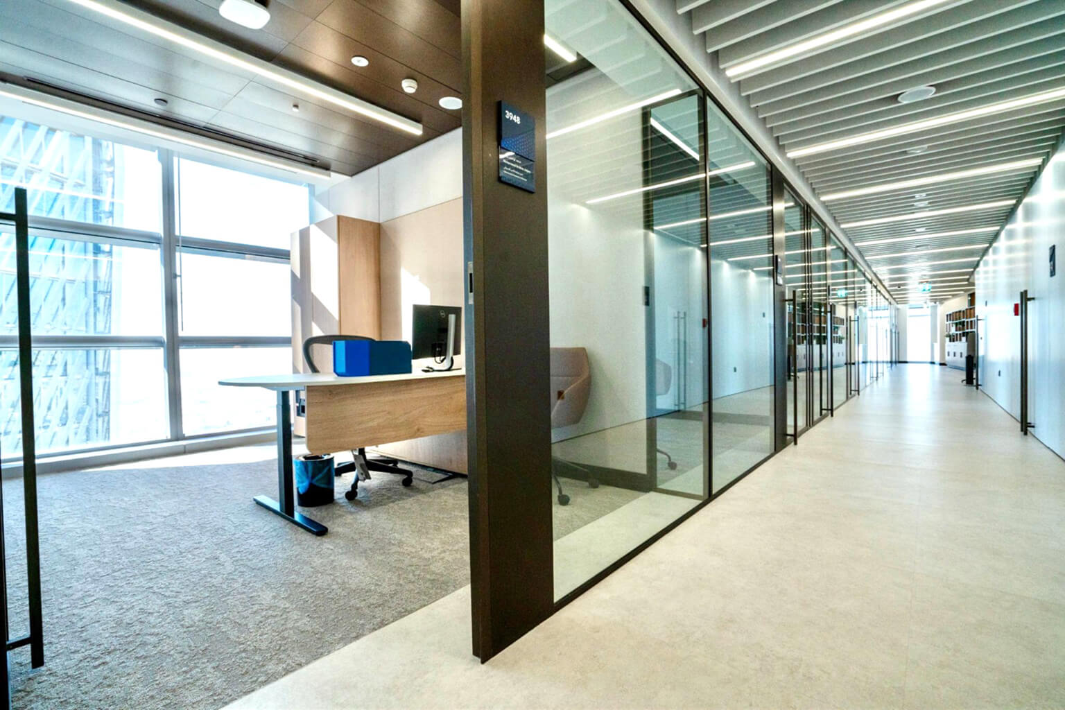 Acoustic tech panels for office partition systems in Oman